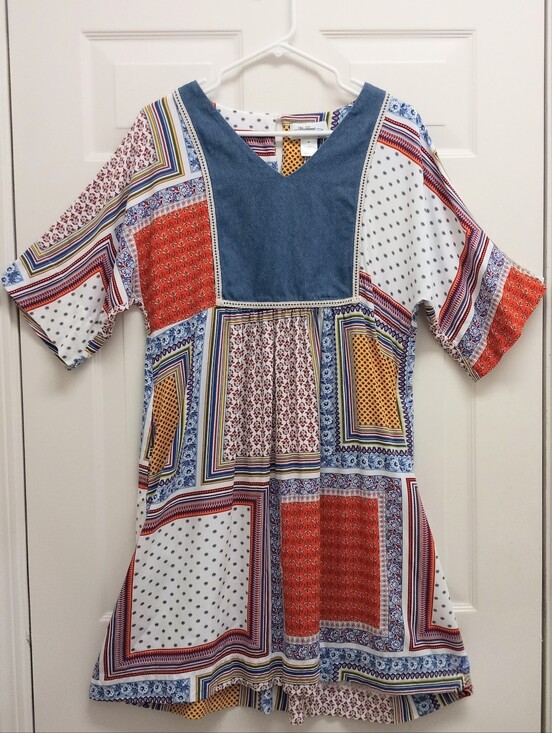 Vermont Country Store Dresses & Skirts - Vermont Country Store Patchwork Dress Medium Boho Cottagecore Prairie Pockets